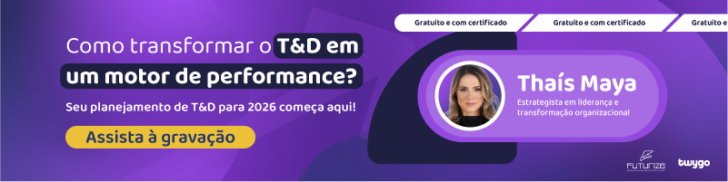 banner para clicar e assistir a palestra sobre planejamento de treinamento com thays, especialista em liderança