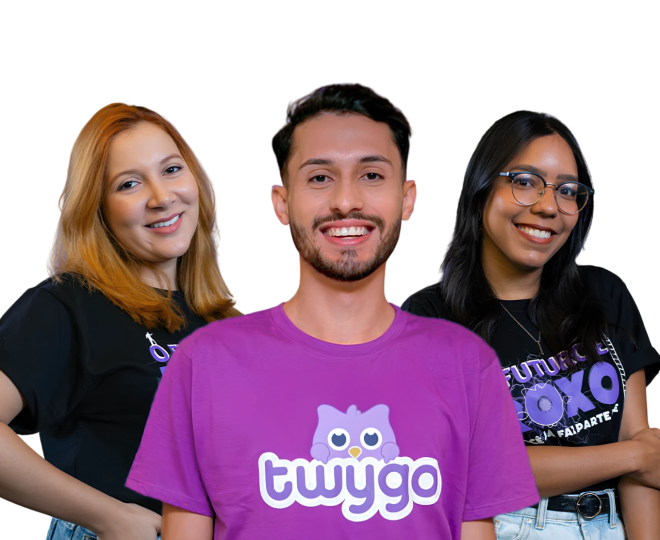 três especialistas consultores de vendas da twygo