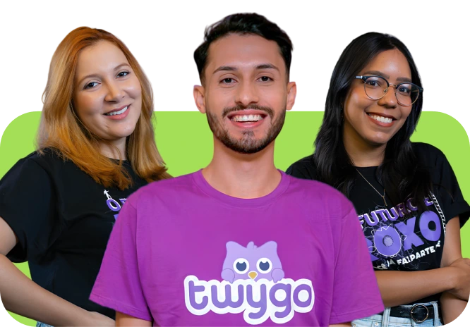 três especialistas consultores de vendas da twygo