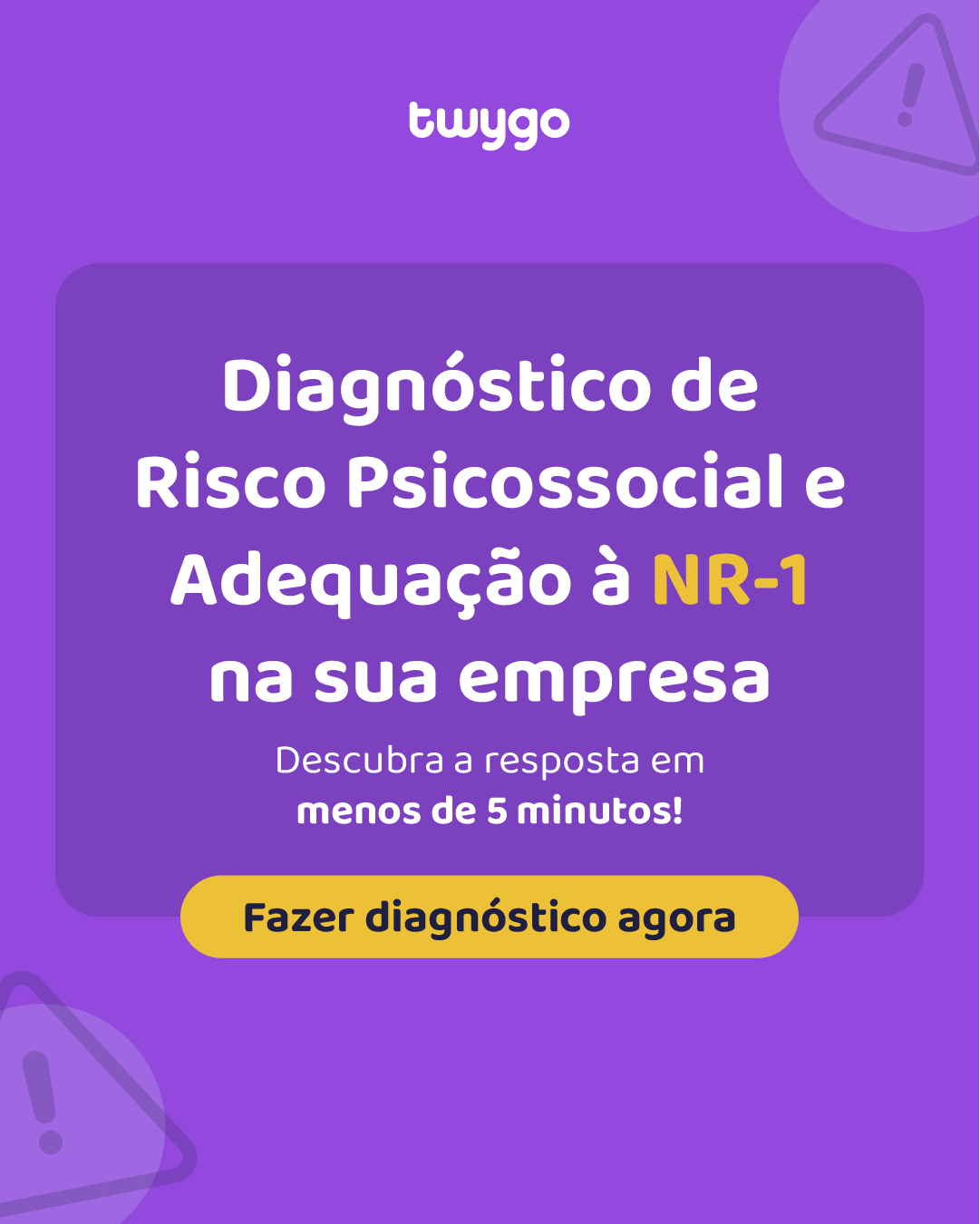 Diagnóstico de Riscos Psicossociais e Adequação à NR-1