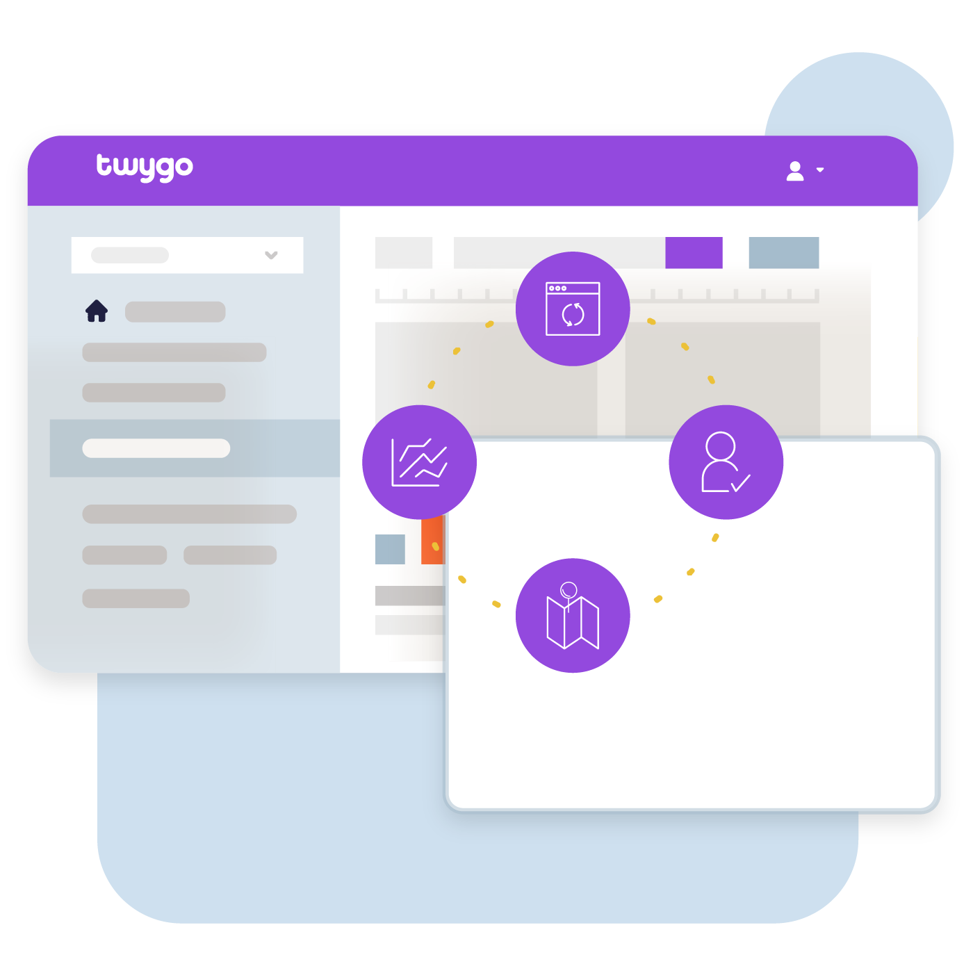 ilustração da plataforma lms da twygo
