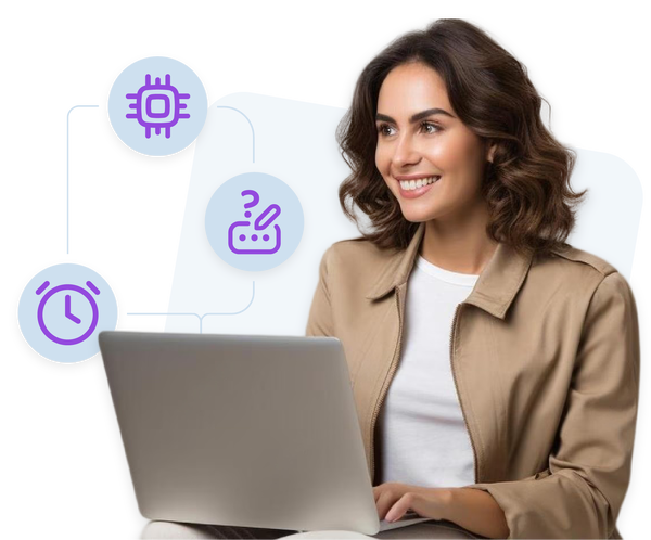 Profissional utilizando notebook para aprender sobre NR-01, ISO 45001 e prevenção de riscos psicossociais