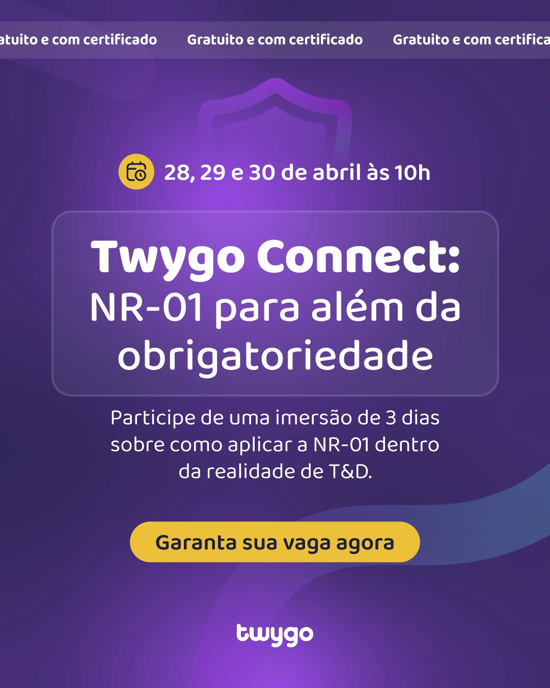 logo do twygo connect, evento que a twygo realizará para falar sobre atualização da NR-1